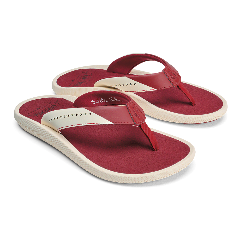 Ulele  -  Off White / Deep Red