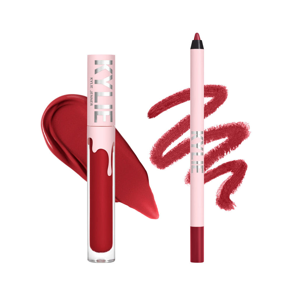 Kylie's Glossy Red Lip Look Bundle