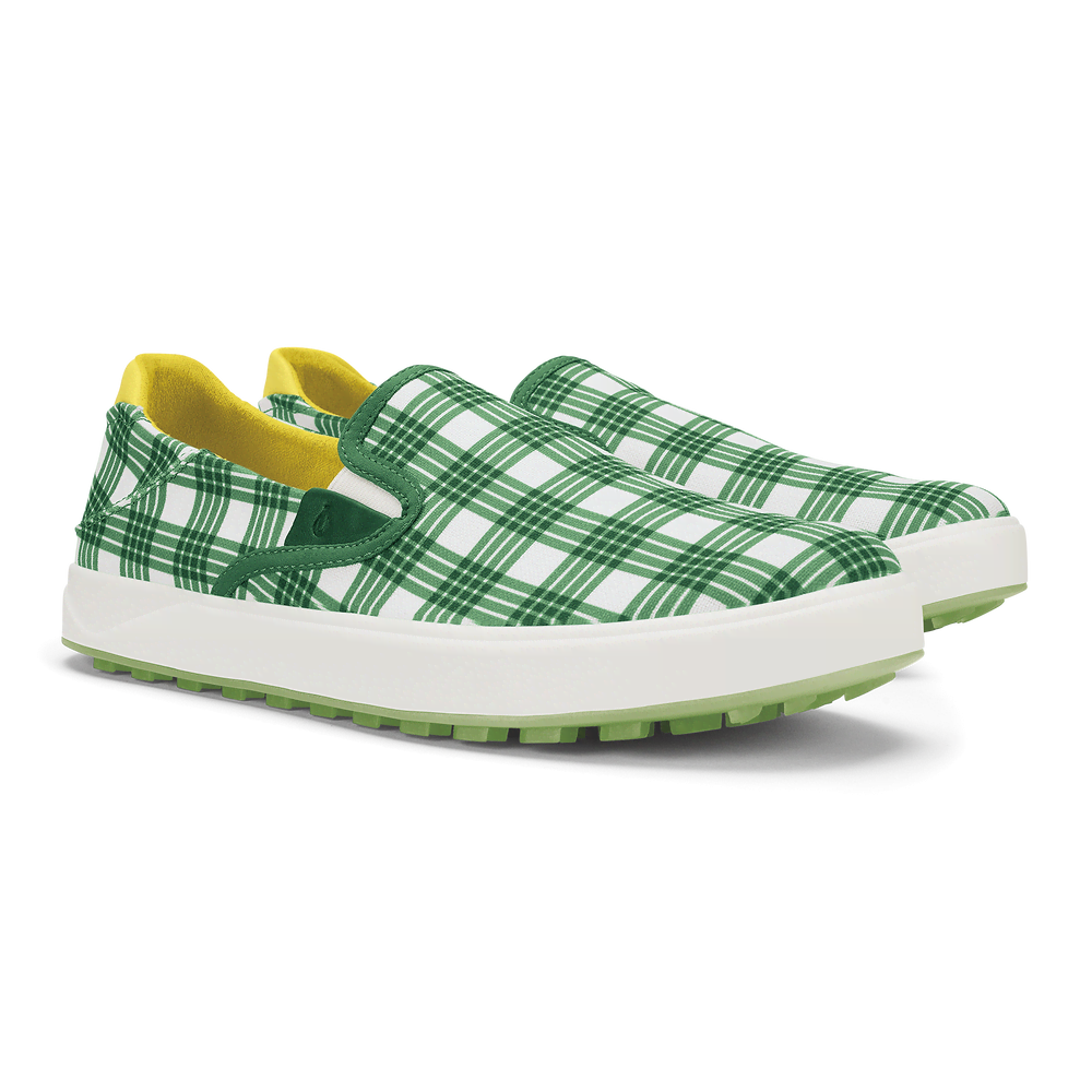 Wai‘alae Slip On - Medium Green / Bright White